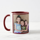Bourgogne personaliseer FOTO-TEMPLATE Gift Coffee Mok (Links)