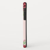 Bourgogne Perzik Blush Bloemen Roos Monogram Case-Mate iPhone Case (Achterkant/links)