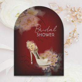 Bourgogne pioen bloemenpracht vrijgezellenfeest kaart