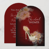 Bourgogne  pioen bloemenpracht vrijgezellenfeest kaart (Voorkant / Achterkant)