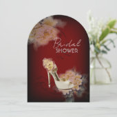 Bourgogne  pioen bloemenpracht vrijgezellenfeest kaart (Staand voorkant)