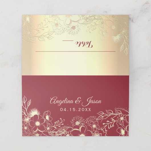 Bourgogne Plaatskaartje (Buitenkant ongevouwen)