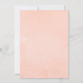 Bourgogne Plum en Blush Geometric Engagement Party Kaart (Achterkant)