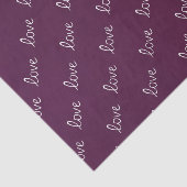Bourgogne Plum ‘Love’ Tissuepapier (Detail)
