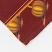 Bourgogne | PUMPKIN-AANgepast | HAPPY THANKSGIVING Fleece Deken (Hoek)