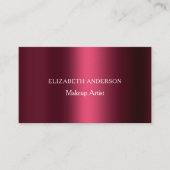 Bourgogne QR code Instagram Facebook premium Visitekaartje (Voorkant)