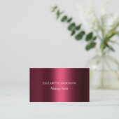 Bourgogne QR code Instagram Facebook premium Visitekaartje (Staand voorkant)