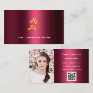 Bourgogne qr code logo medewerker foto visitekaartje