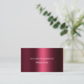 Bourgogne Qr code social media Facebook premium Visitekaartje (Staand voorkant)