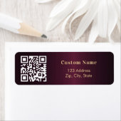 Bourgogne QR-code zakelijk retouradres Etiket (Insitu)