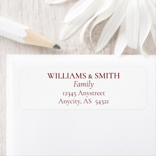 Bourgogne Red Address op White Label (Insitu)