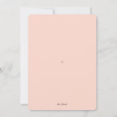 Bourgogne Red Blush Floral Gold Glitter Baby showe Kaart (Achterkant)