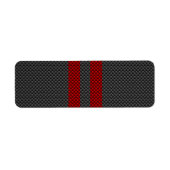 Bourgogne Red Carbon Style tegen racestapes Etiket (Voorkant)