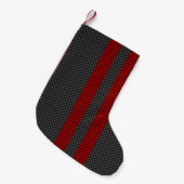 Bourgogne Red Carbon Style tegen racestapes Kleine Kerstsok (Voorkant (Hangend))