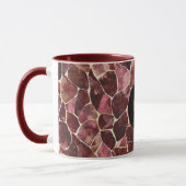 Bourgogne Red Chic Abstract Mok (Links)