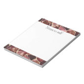 Bourgogne Red Chic Abstract Notitieblok (Linkerzijde)