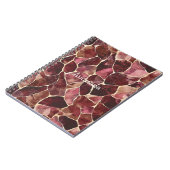 Bourgogne Red Chic Abstract Notitieboek (Linkerzijde)