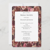 Bourgogne Red Chic Abstract Vrijgezellenfeest Kaart (Voorkant)