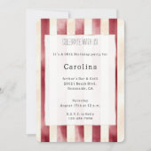 Bourgogne Red Cream 50ste verjaardag Kaart (Voorkant)