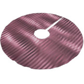 Bourgogne Red Glam Stripes Kerstmis Kerstboom Rok (Gekanteld)