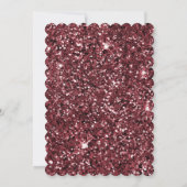 Bourgogne Red Glitzy Glitter Sparkle 16e verjaarda Kaart (Achterkant)