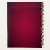 Bourgogne Red Gold Flowers Holiday Planner (Achterkant)