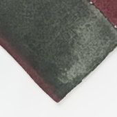 Bourgogne Red Green Cream White Plaid Stripes Fleece Deken (Hoek)