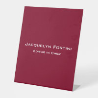 Bourgogne Red Plain Elegant Modern Minimalist