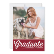 Bourgogne Retro Bold Typografie Foto Afstuderen