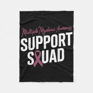 Bourgogne Ribbon Support Squad voor Multipel Myelo Fleece Deken