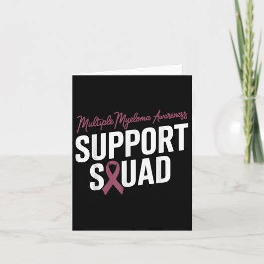 Bourgogne Ribbon Support Squad voor Multipel Myelo Kaart (Voorkant)