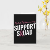 Bourgogne Ribbon Support Squad voor Multipel Myelo Kaart (Gele Bloem)