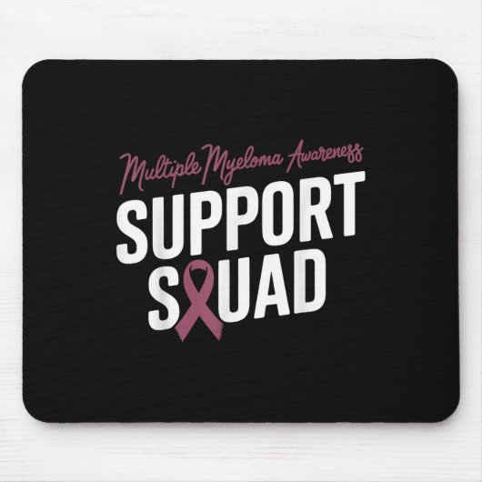 Bourgogne Ribbon Support Squad voor Multipel Myelo Muismat (Voorkant)