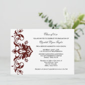 Bourgogne Rode Afstuderen Aankondiging Bourgogne R (Staand voorkant)