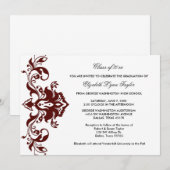 Bourgogne Rode Afstuderen Aankondiging Bourgogne R (Voorkant / Achterkant)