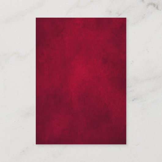 Bourgogne Rode Bloemen Geometrische bruiloft recep Informatiekaartje (Achterkant)