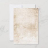 Bourgogne Rode Bloemen Herfst Bruiloft RSVP (Achterkant)