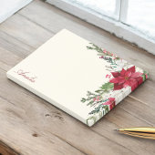 Bourgogne Rode Bloemen Kerstboeket met naam Post-it® Notes