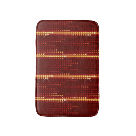 Bourgogne Rode Gele stippen matrix Badmat (Voorkant Verticaal)