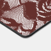 Bourgogne Rode Kant Bloemen Bureaumat (Hoek)