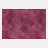 Bourgogne Rode Kant Bloemen Inpakpapier Vel (Voorkant 3)