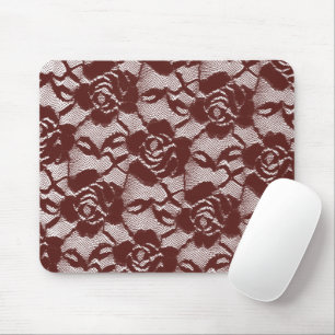 Bourgogne Rode Kant Bloemen Muismat
