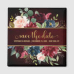 Bourgogne Rode Marine Bloemen Rustieke Boho Sve de Magneet<br><div class="desc">Waterverf Bourgogne Rode Navy Bloemen Rustieke Boho Bruiloft Save the date magneet. Perfect voor een herfstbruiloft. Het ontwerp is voorzien van een prachtig boeket van bordeaux / Marsala, perzik, marinebloemen / rozen met bijpassende bladeren. Vind meer bijpassende design en variaties in mijn "blissweddingpaperie" winkel. En voel je vrij om contact...</div>