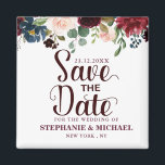 Bourgogne Rode Marine Bloemen Rustieke Boho Sve de Magneet<br><div class="desc">Waterverf Bourgogne Rode Navy Bloemen Rustieke Boho Bruiloft Save the date magneet. Perfect voor een herfstbruiloft. Het ontwerp is voorzien van een prachtig boeket van bordeaux / Marsala, perzik, marinebloemen / rozen met bijpassende bladeren. Vind meer bijpassende design en variaties in mijn "blissweddingpaperie" winkel. En voel je vrij om contact...</div>