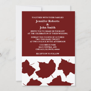 Bourgogne Rode Maroon Rustieke Herfst Leaf Boho Br Kaart