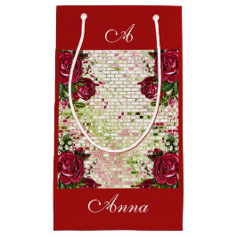 Bourgogne Rode Rustieke Rozen Elegant Land Klein Cadeauzakje