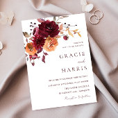 Bourgogne Rode Wijnverbrand Sinaasappel Herfstbrui Kaart