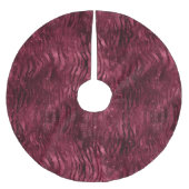 Bourgogne Rode Zebra Dier Kerstmis Kerstboom Rok (Voorkant)