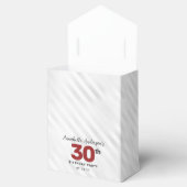 Bourgogne Rode Zilveren Ballon Glitter Favor Verja Bedankdoosjes (Geopend)