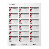 Bourgogne Rode Zilveren Ballon Glitter Verjaardag Etiket (Full Sheet)